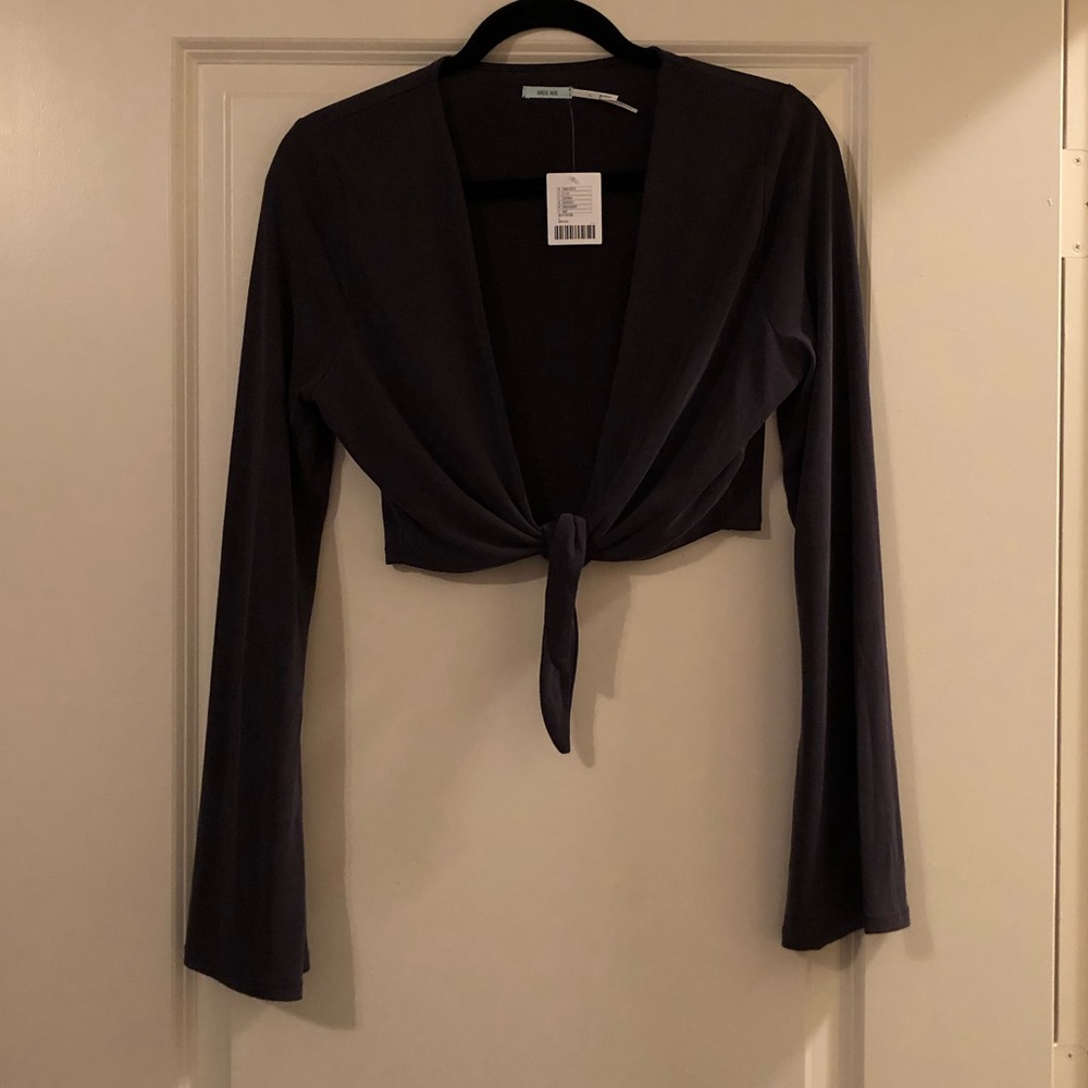 Tie front crop top